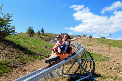 Luge sur rail a la Station du Markstein - Grand Ballon - Crédit: Vincent Schneider